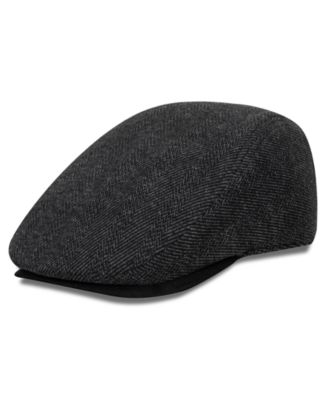 Kenneth Cole Reaction - Men's Lined Herringbone Flat Cap