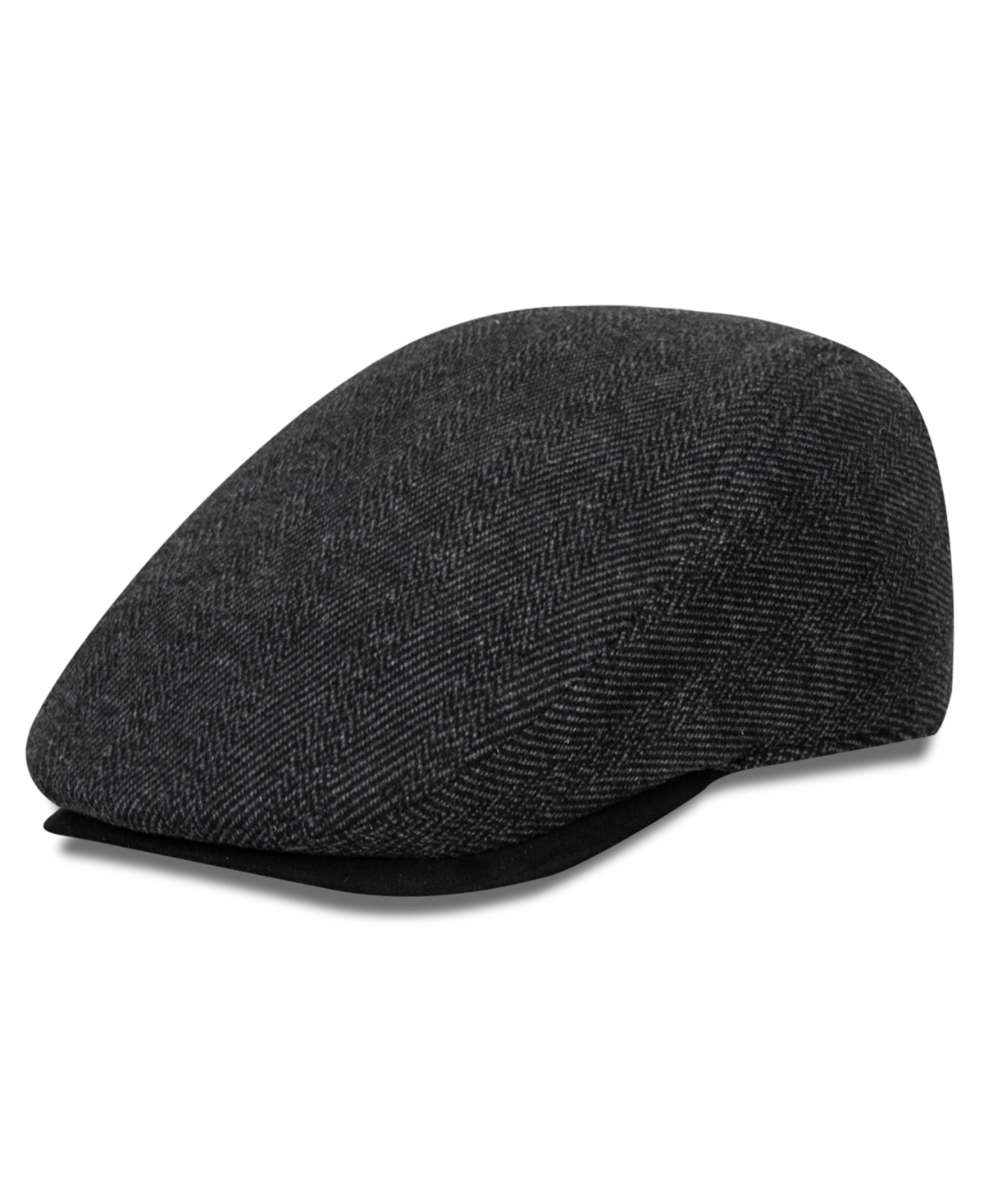 Kenneth Cole Reaction Men's Lined Herringbone Flat Cap