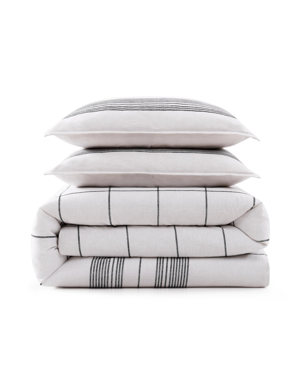 Tommy Hilfiger Brooklyn Heights Stripe Cotton -Pc. Duvet Cover Set