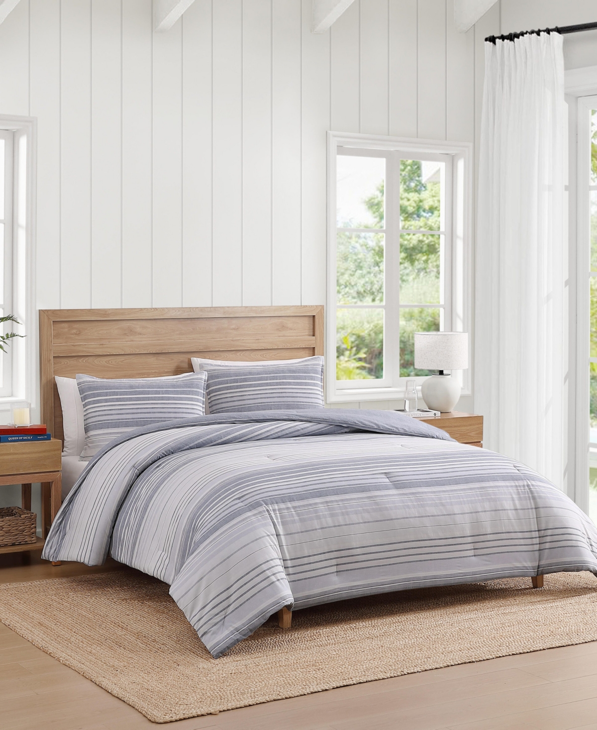 Tommy Hilfiger Bold Stripe Textured Cotton 2-pc. Comforter Set, Twin/twin Xl