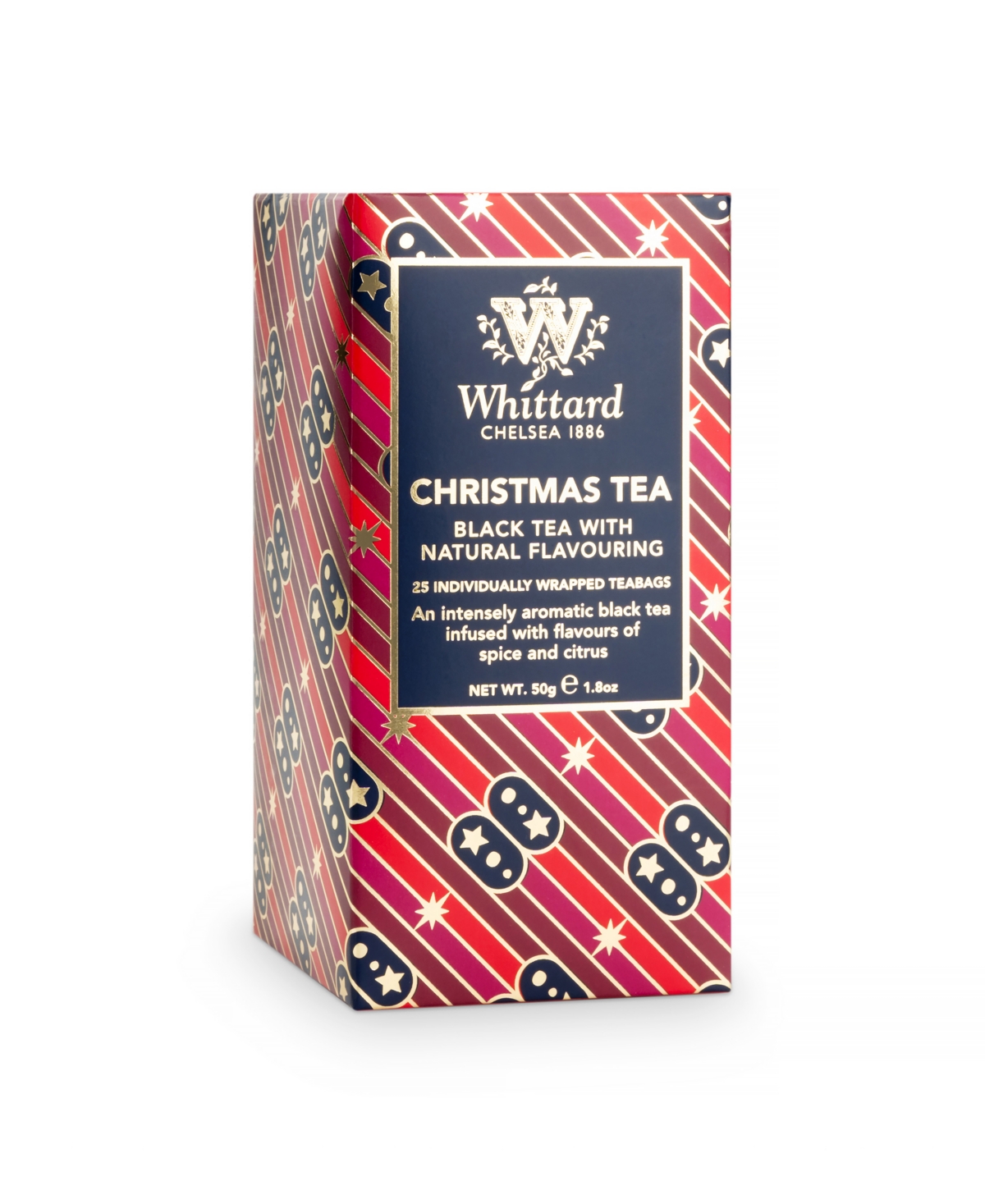 Whittard of Chelsea Christmas Tea Trio, 3x 25 pieces