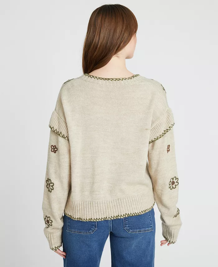 Women's Long Sleeve Floral Cardigan - thumbnail 3
