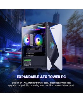 Gaming Desktop: AMD Ryzen 7 5700X, NVIDIA RTX 4060 Ti, 16GB RAM, 1TB SSD, Windows 11 Home - Prebuilt Gaming PC