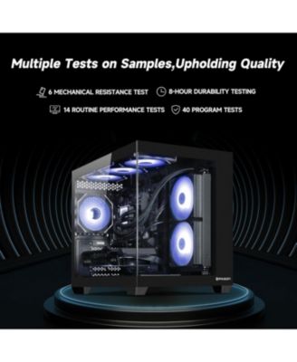 Gaming Desktop: NVIDIA RTX 5060 8G, AMD Ryzen 5 9600X, 32GB DDR5 RAM, 1TB SSD, Liquid Cooling - Prebuilt Gaming PC with Wi-Fi & RGB