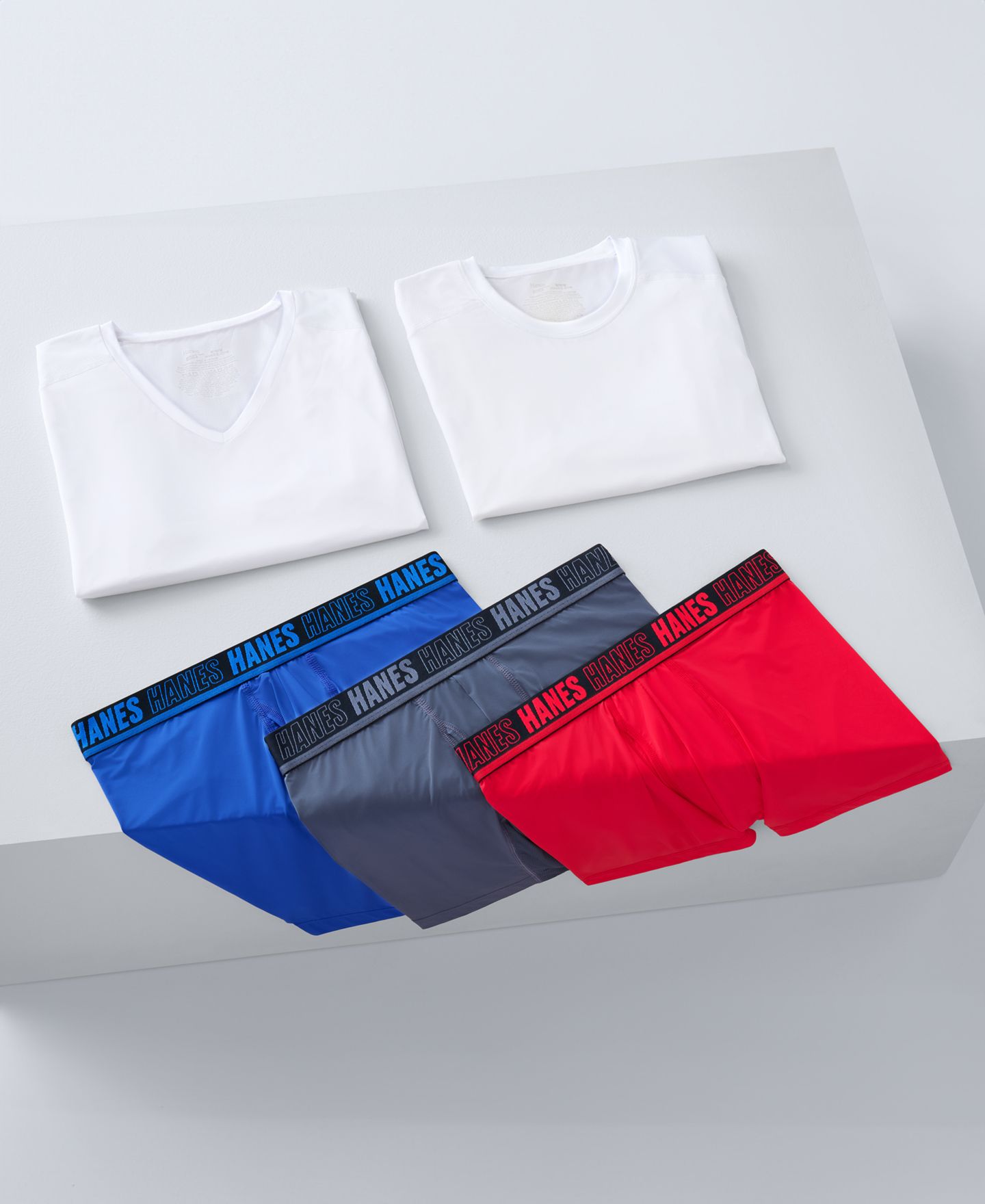 Мужские футболки Hanes 3pk. Ultimate Moves X-Temp Performance Crewneck T-Shirts, цвет: Белый — фото 3