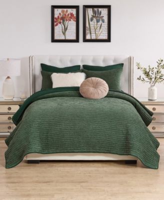 Velvet Crush Textured 3-Pc. Quilt Set, King