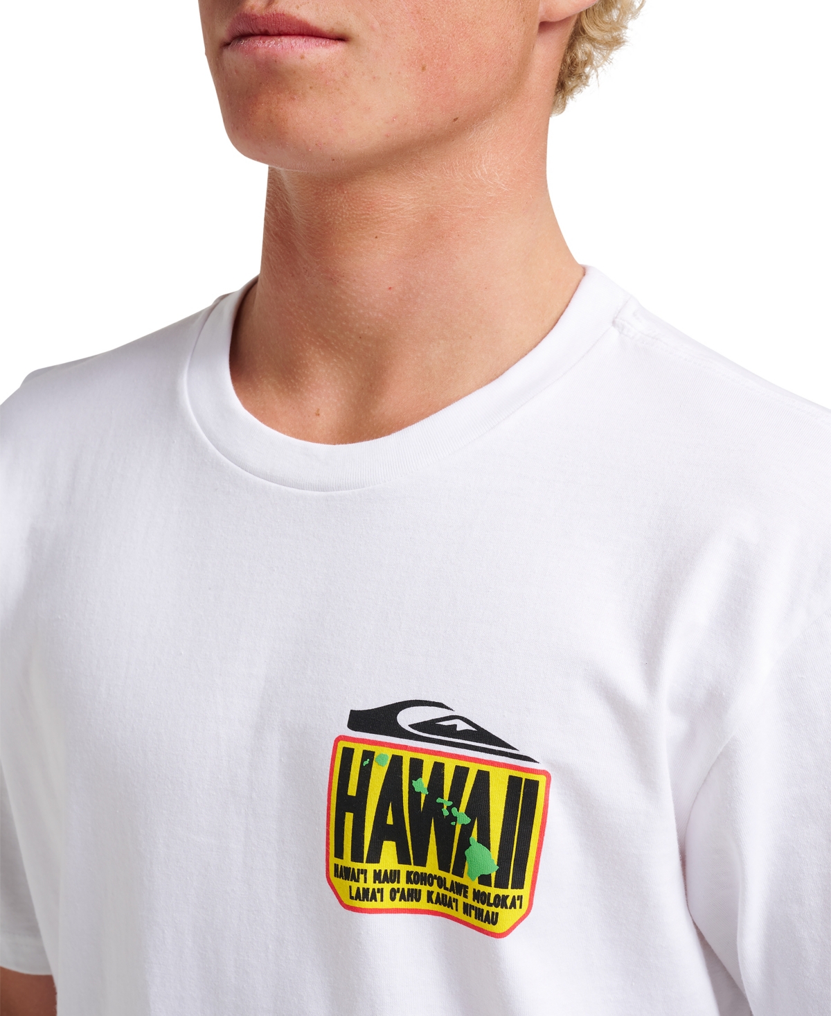 Quiksilver Men's Hi Hawaii Crest T-shirt In White