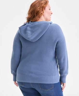 Plus Size Cotton Resort Hoodie, Macy's Exclusive