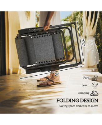 Padded Zero Gravity Chair w/ Cup Holder Tray,