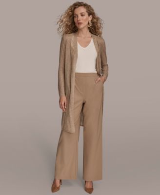 Women's Open V-Neck Long Sleeve Cardigan