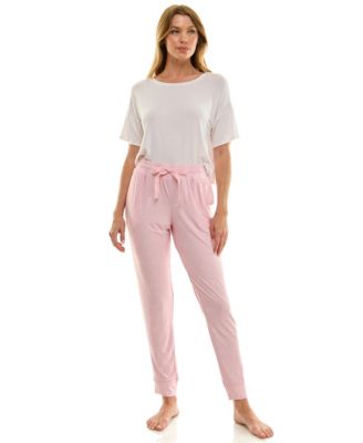 Women's Ultra-Soft Jogger Pajama Bottoms, Set of 2