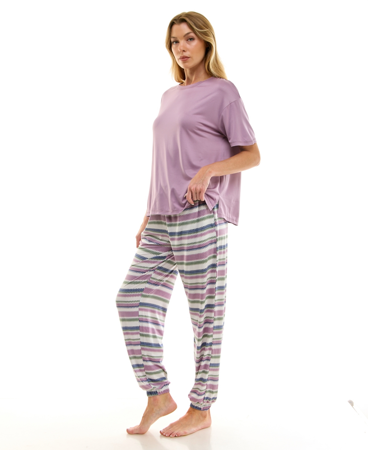 Roudelain Women's Drop Shoulder Crew Neck T-shirt In Multi