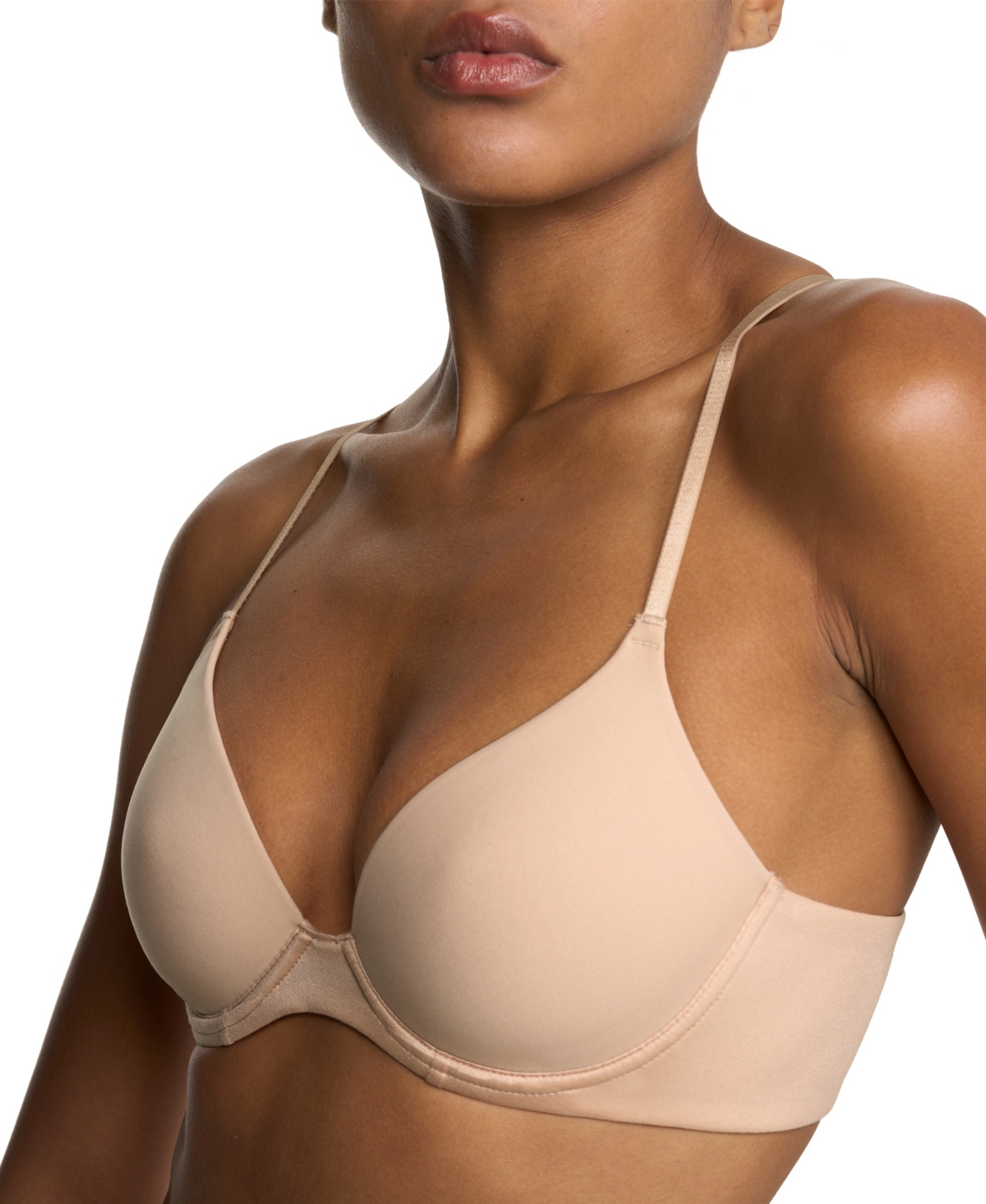 Natori Soft Focus Comfort Underwire Convertible Demi Bra In Neutral