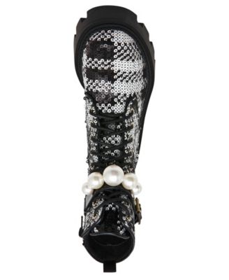 Women's Jonnie Embellished Combat Booties