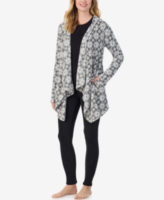 Women's Fleecewear Long Sleeve Hooded Wrap Top