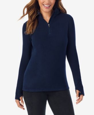 Women's Fleecewear Long Sleeve Half Zip Hoodie