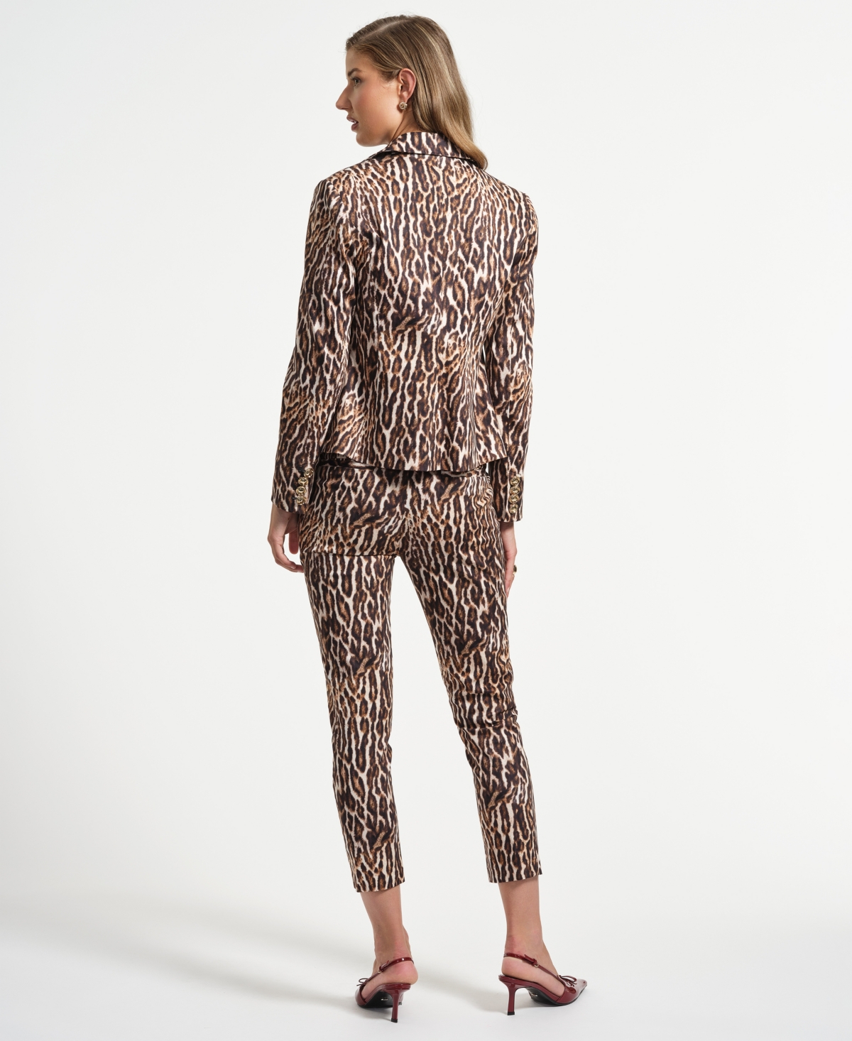 Isaac Mizrahi Women's Single Breasted Sateen Jacket In Multi