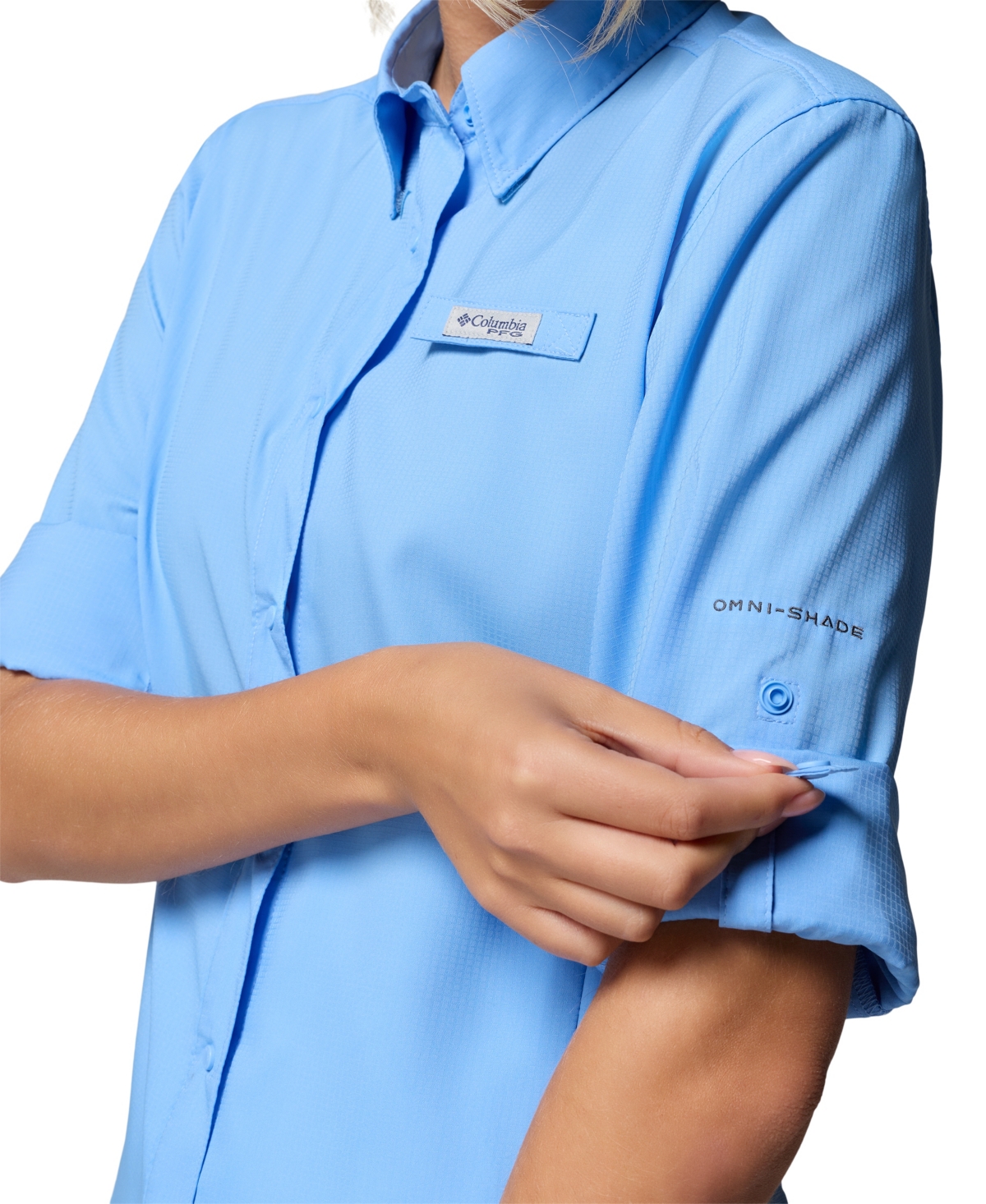 Columbia Women's Pfg Tamiami Ii Long-sleeved Shirt In Blue