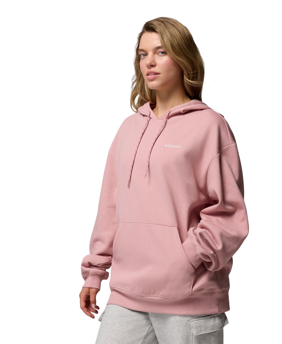 Columbia Women's Aldermore Long Sleeve Hoodie Top In Pink