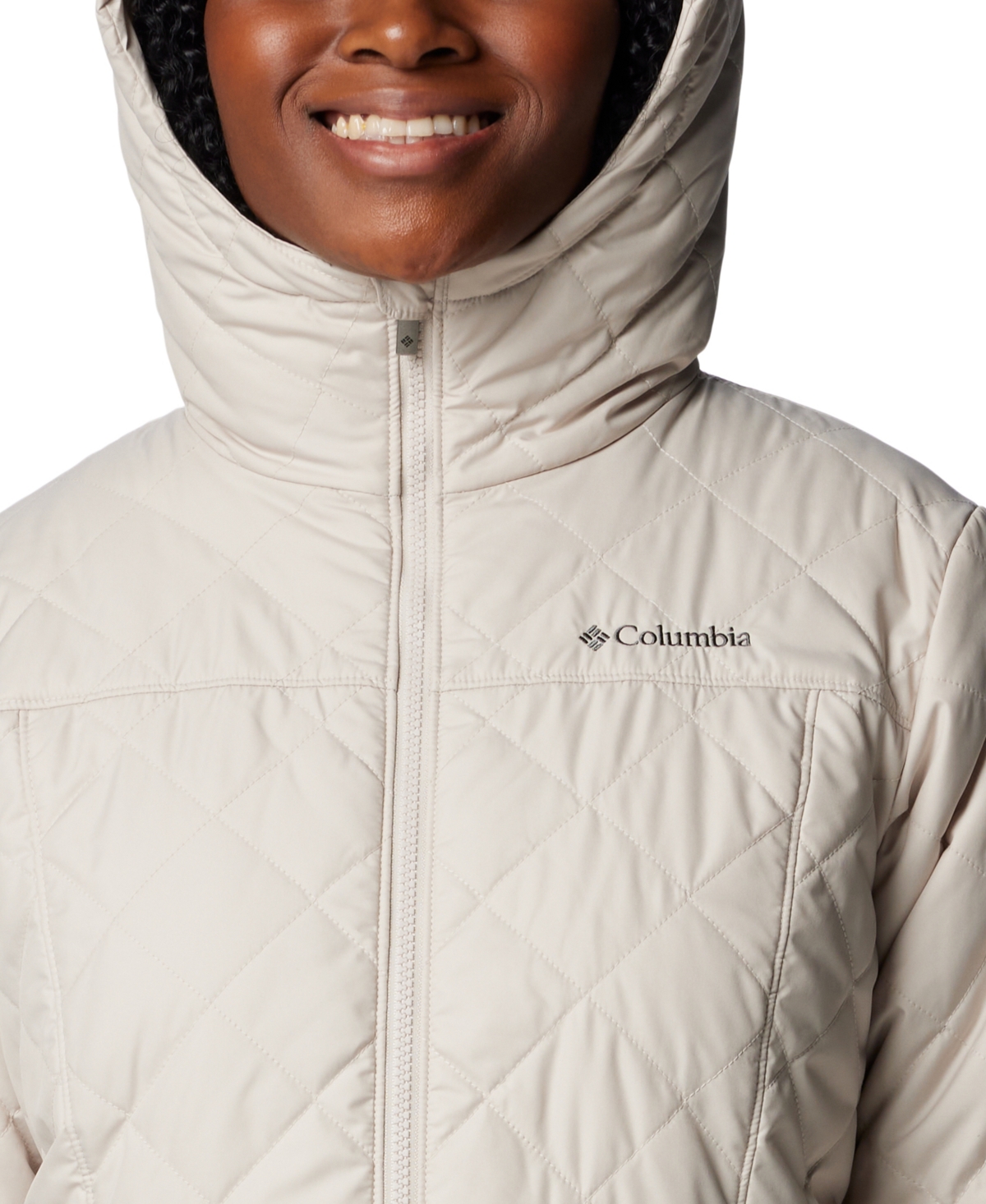 Columbia Women's Copper Crest Ii Quilted Hooded Jacket In Neutral