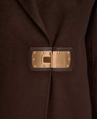 Women's Wool-Blend Buckle Detail Coat
