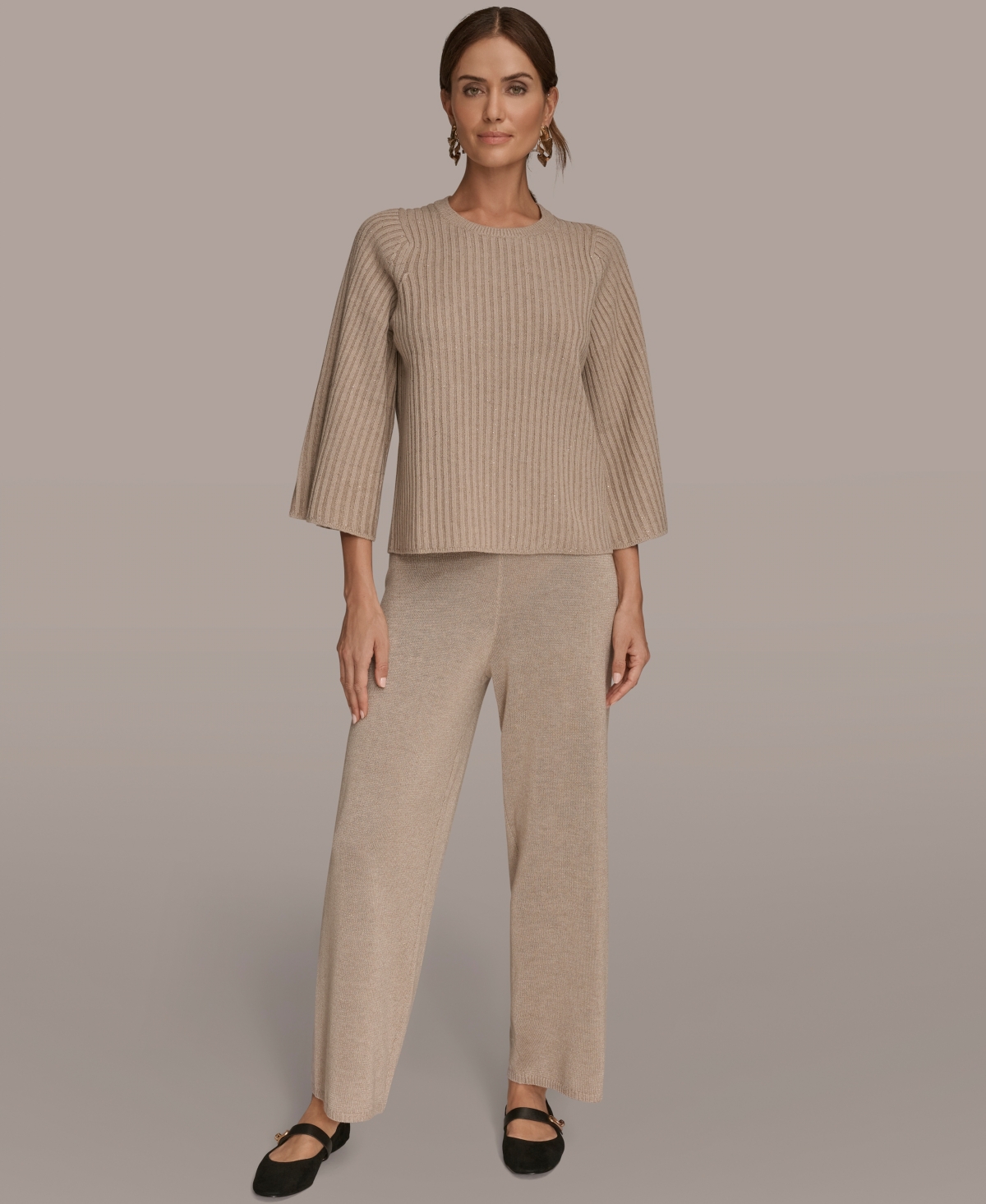 Donna Karan Women's Pull-on Sweater Pants In Neutral