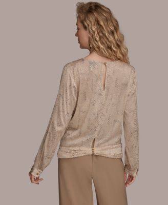 Women's Long Sleeve Drape Top