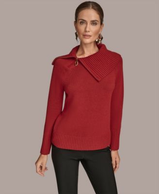 Women's Zip Neck Sweater