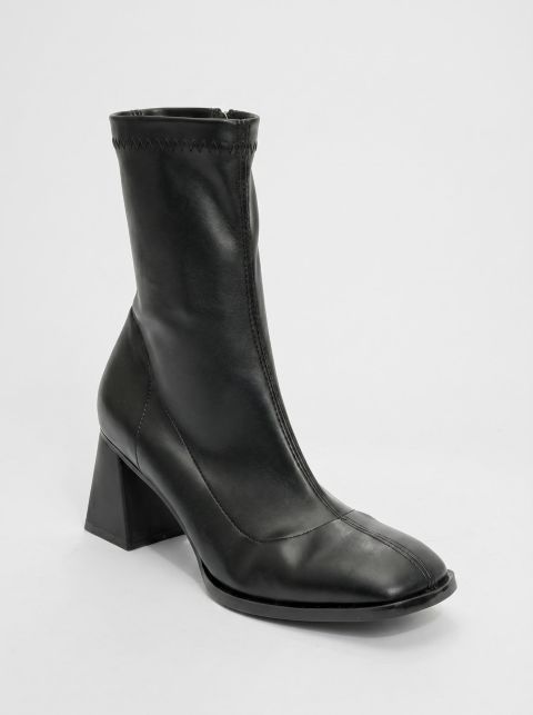 Женские ботинки Prologue Shoes Plesa Chunky Heel, цвет: Чёрная искусственная кожа