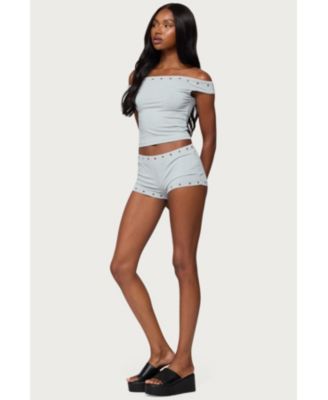 Women's Neriah Grommet Micro Shorts