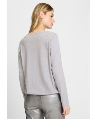 Women's Embellished Placement Print T-Shirt