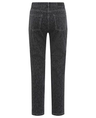 Mona Fit Slim Leg Leopard Print Pant