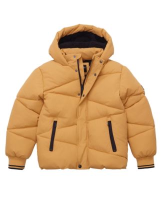 Boys Cozy Grid Puffer Jacket