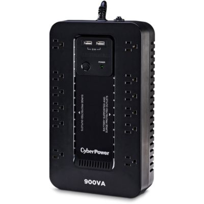 ST900U 12-Outlet Compact Standby UPS with 2x USB Type-A Ports, 900 VA / 500W Power