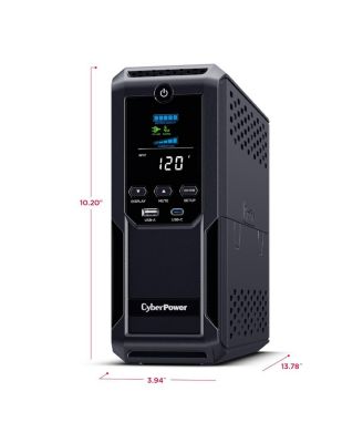 BRG1500AVRLCD2 1500VA/900W Intelligent LCD Mini-Tower UPS with Remote Management