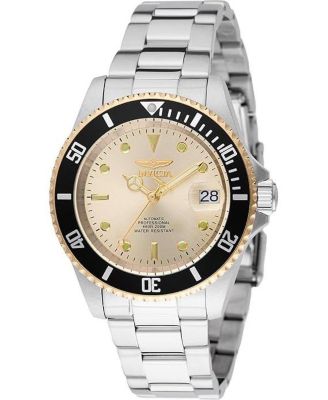 Men's 49317 Pro Diver Automatic 3 Hand Champagne Dial Watch