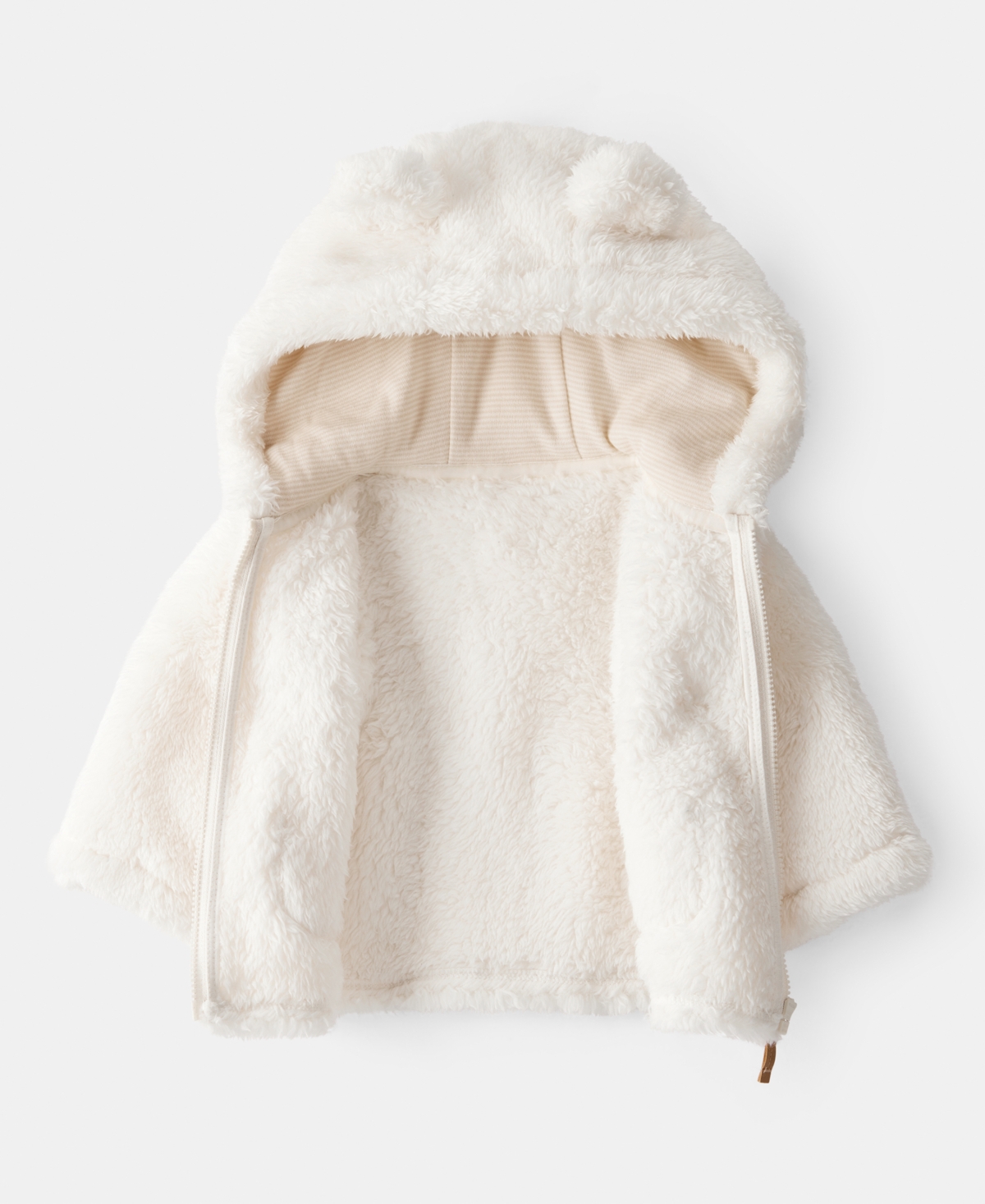 Carter's Baby Boys Or Baby Girls Zip Up Long Sleeve Sweater In Neutral