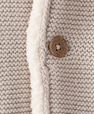 Baby Boys or Baby Girls Sherpa-Lined Cardigan
