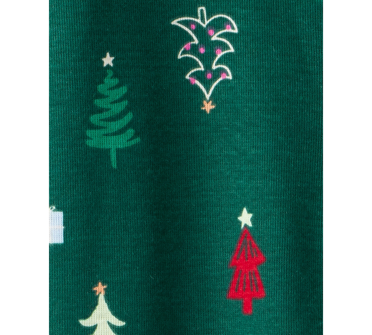 Carter's Baby Boys Or Baby Girls Christmas Tree Print Zip-up Sleep And Play Coverall In Multi