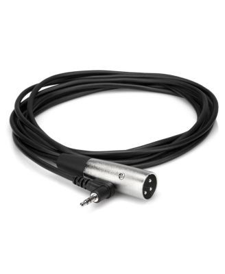 10' Right Angle Stereo 3.5mm, 1/8", Mini Male to 3 Pin XLR male, XVM-110M