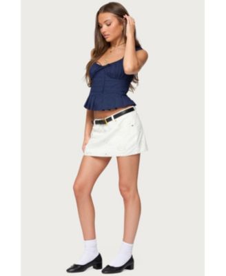 Women's Tammie Pleated Poplin Top