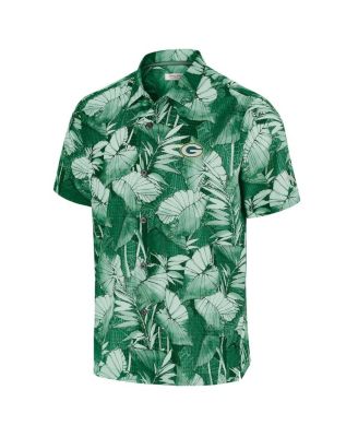 Men's Green Bay Packers Bahama Coast Nuevo Fronds Camp Button-Up Shirt
