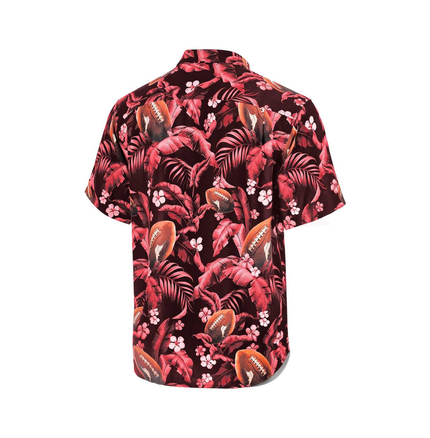 Мужская рубашка Tommy Bahama Crimson Alabama Crimson Tide Veracruz Cay First Down Blooms Button-Up — фото 3