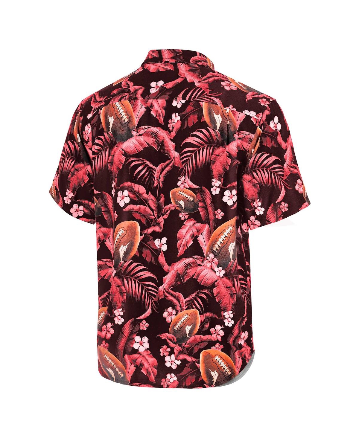 Tommy Bahama Men's Crimson Alabama Crimson Tide Veracruz Cay First Down Blooms Button-up Shirt In Multi