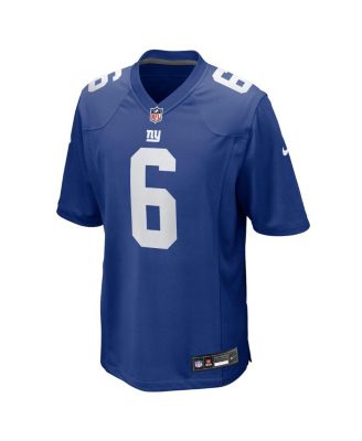 Men's Jaxson Dart Royal New York Giants 2025 NFL Draft First Round Pick Game Jersey
