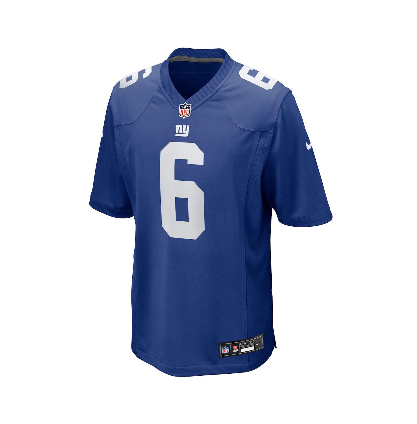 Мужской топ Nike Jaxson Dart Royal New York Giants 2025 NFL Draft First Round Pick Game Jersey — фото 3