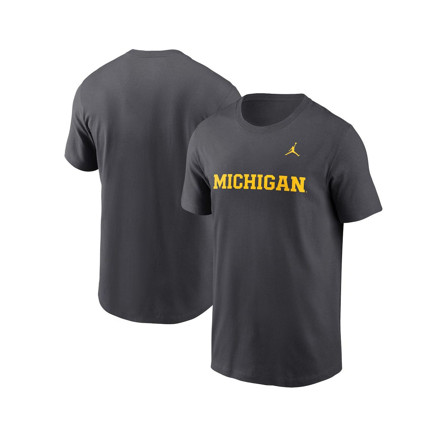 Men's Anthracite Michigan Wolverines Primetime Wordmark T-Shirt