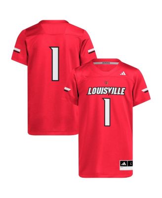 adidas - Big Boys and Girls 1 Red Louisville Cardinals Replica Jersey