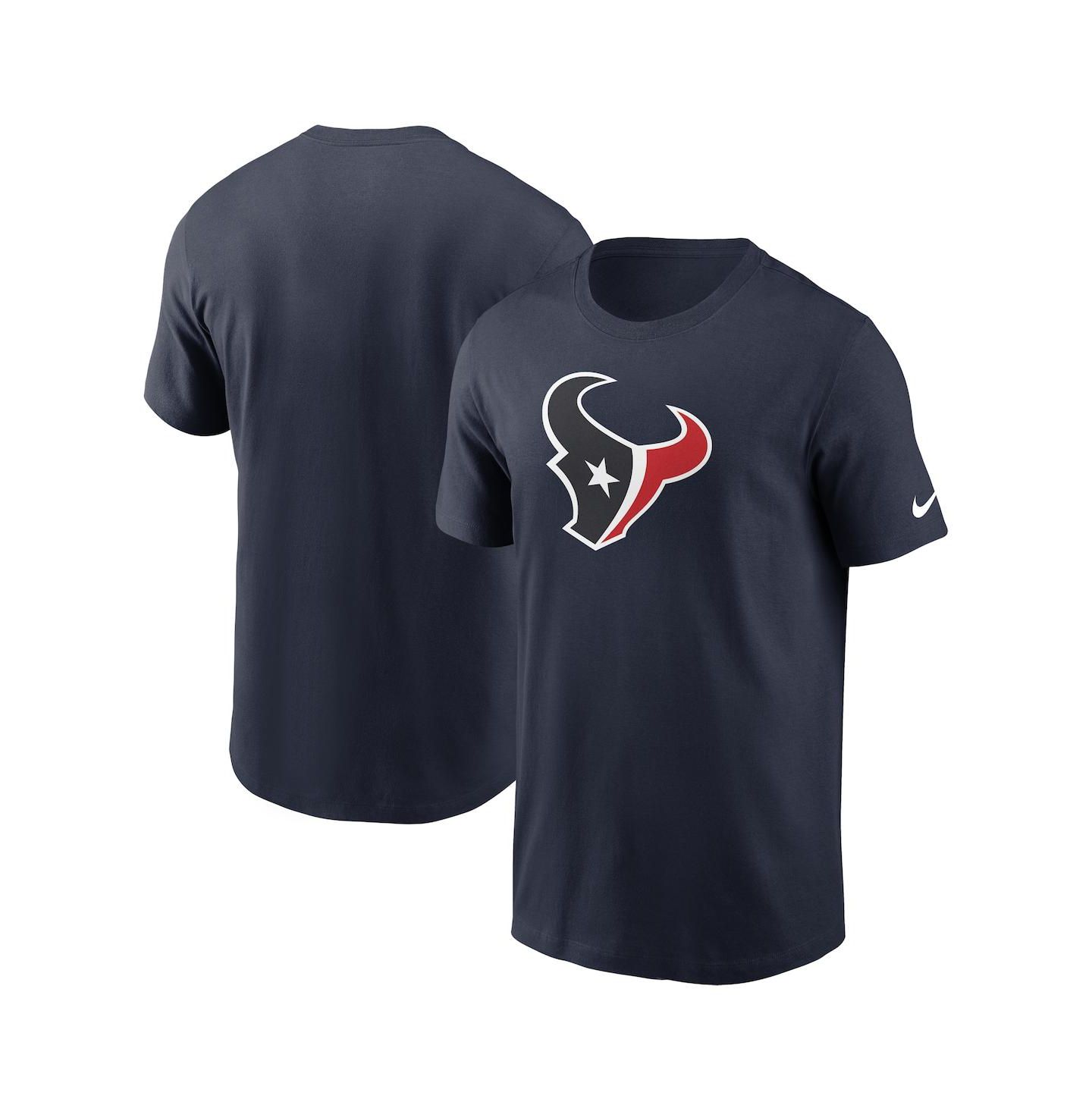 Мужская футболка Nike Navy Houston Texans Rewind Logo Essential — фото 1