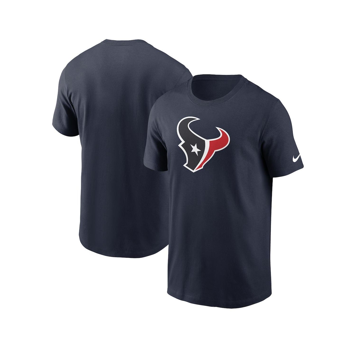 Men's Navy Houston Texans Rewind Logo Essential T-Shirt